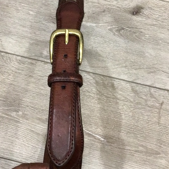 Brighton Camden Brown Leather/Canvas Belt - Picture 3 of 4